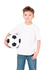 Boy with soccer ball