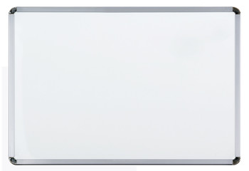 Empty whiteboard (magnetic board) isolated on white - Powered by Adobe