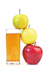 apple with juice