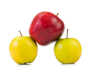 domination concepts - red apple between green apples