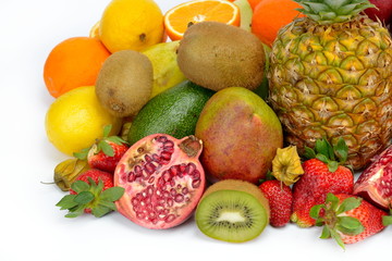 fresh tropical fruits