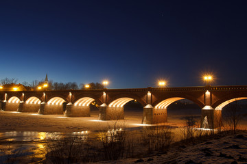 Fototapeta na wymiar River Venta, Kuldiga, Latvia