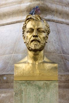 Bust Of Gustave Eiffel With Dove