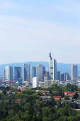 Fototapeta na wymiar Frankfurter Skyline 2014_2