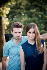 Obraz premium young beautiful couple lovers