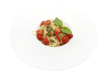 spaghetti with vegetables