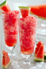 Frozen watermelon juice beverage refreshment