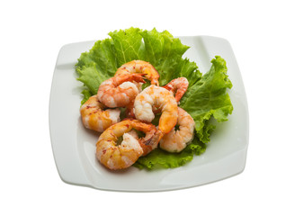Unshelled king prawn