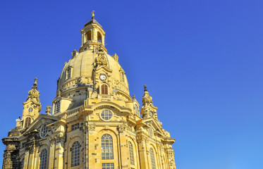 Fototapeta na wymiar Dresden Church Frauenkirche
