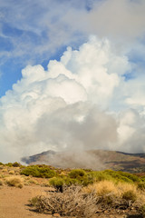 Wolken im Gebirge Teneriffas