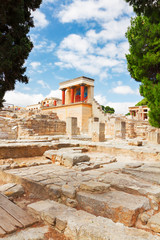 Fototapeta na wymiar Knossos palace at Crete, Greece