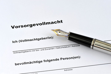 Vorsorgevollmacht, Vertretung, Gesch&auml;ftsunf&auml;higkeit, Betreuer