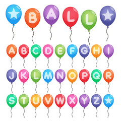 alphabet balloons
