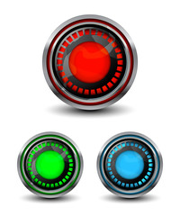 Bright modern buttons