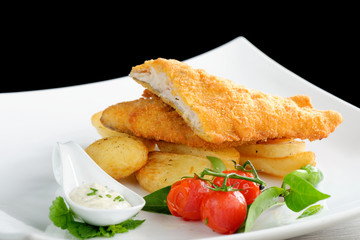 Traditional English food - Fish and chips