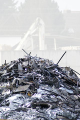 Altmetall auf dem Schrottplatz