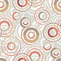 Patchwork seamless pattern circles ornamental background