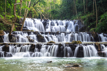 Waterfall in Namtok Samlan National Park, Saraburi, Thailand