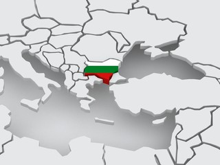 Map of worlds. Bulgaria.
