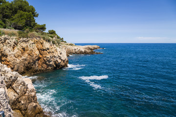 Antibes, France. The rocky coast - 18