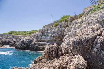 Antibes, France. The rocky coast - 14