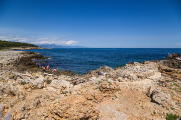 Antibes, France. The rocky coast - 5