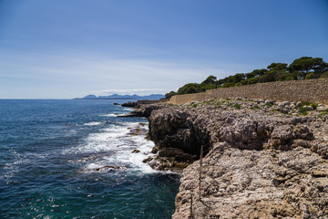 Antibes, France. The rocky coast - 3