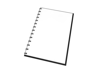 blank realistic spiral notebook