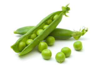 sweet fresh green peas