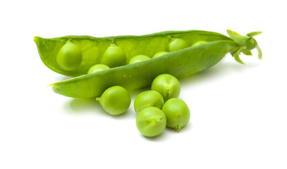 sweet fresh green peas