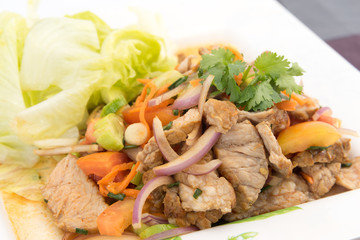 Beef Salad with juicy dressing, thai call 