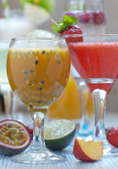 Passion fruit cocktail