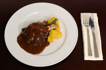 Meat with sauce