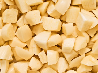 chopped uncooked raw garlic food background