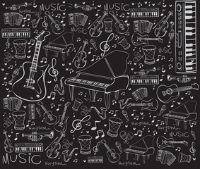 Music Instruments Doodle