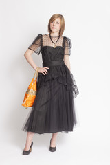 Fashion - Girl in nice clothing posing for camera