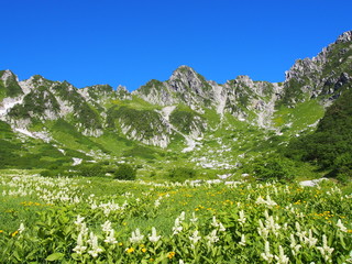 Senjojiki Cirque at the Mount Kisokoma in Nagano, Japan