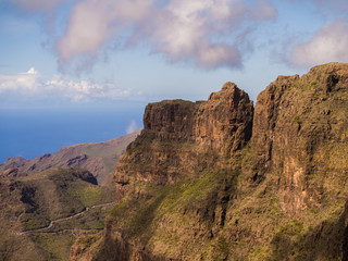 Blick über Masca und das nördliche Gebirge Teneriffas