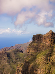 Blick über Masca und das nördliche Gebirge Teneriffas