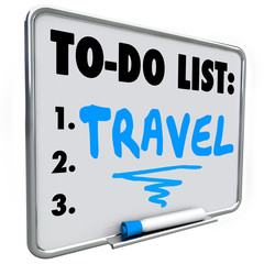 Travel To Do List Dream Vacation Wish Priorities Word