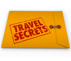 Travel Secrets Yellow Confidential Envelope Tips Advice Informat