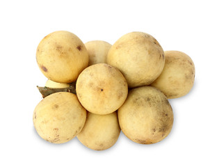 Fresh wollongong fruit on white background