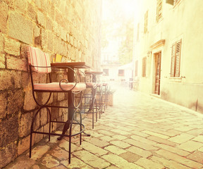 Outdoor cafe