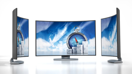 Curved new generation TV