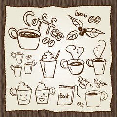 Coffee set illustration