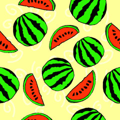 Watermelon seamless pattern