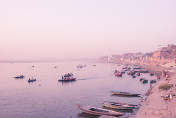 Boats on The Ganges / Varanasi / India