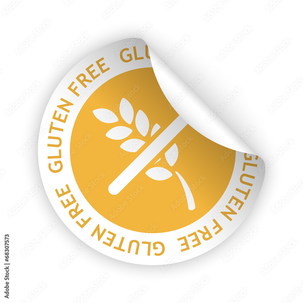 Wall mural vector gluten free bent sticker