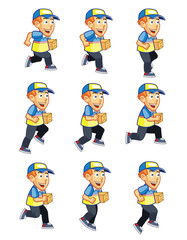 Running Delivery Boy Sprite