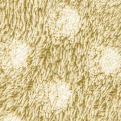 faux fur painted yellow closeup